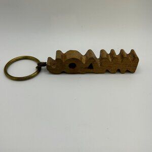 DG-4 Wooden Personalized "Joann" Name Keychain